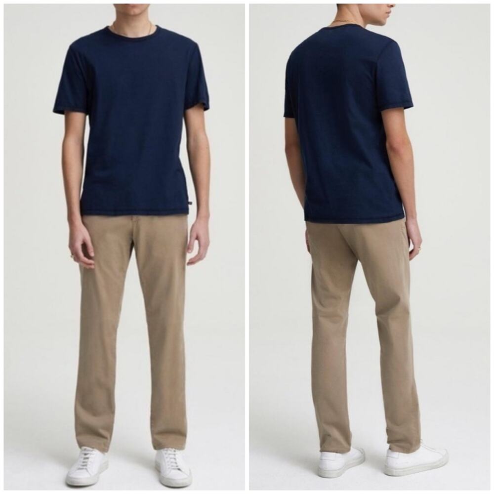 AG Adriano Goldschmied The Lux Khaki Tailored Trouser 36x32